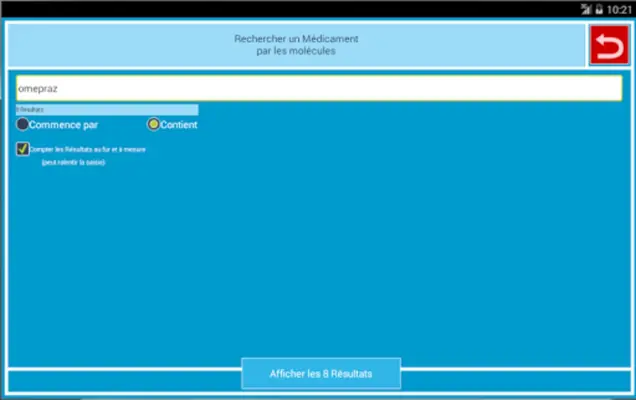 Médicaments InZeBox GRATUIT android App screenshot 1