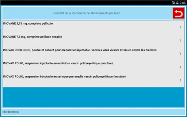 Médicaments InZeBox GRATUIT android App screenshot 5